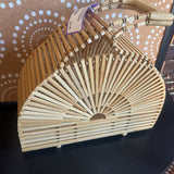Brown, Bamboo Handbag