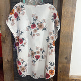 Shein Curve,Wht,3XL,Shrt Slv Top