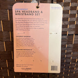 Swissco,Purple/Pink, Spa Headband & Wristband Set