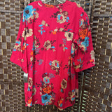 Woman Within,Pink+,Large,Floral Button Top