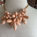 W Earings,Peach, 3 pc,Beads