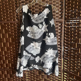 HBS CollectioN,Bl/Wh,XL,Sleeveless Top