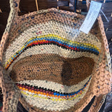 Tan+,Large,Recycled Bag Tote
