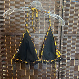 Triangle Top,Yle Blk,L,Chitah tassle