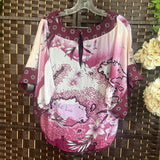 WHBM,Maroon+,XS,V Neck Top