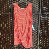Zenana,Orange Stripe, Shortsleeve