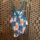 Trutime,Blue Multi,XL,Swim Top