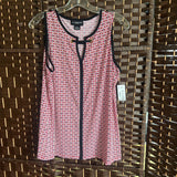 Liz Claiborne,Bl/Red+,Medium,Sleeveless Top