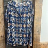 DR2,Blue+,XL,Tunic Top