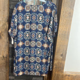 DR2,Blue+,XL,Tunic Top