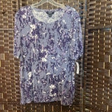 Simply Vera,Purple+`,2X,Short Sleeve Top