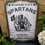 MSU,Grn Wht, Sign