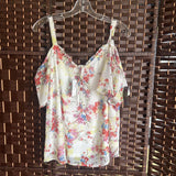 Maurice,Wht,S,Cold Shldr Flrl