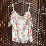 Maurice,Wht,S,Cold Shldr Flrl