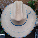 Alamo Hate,Tan, Blu Trim