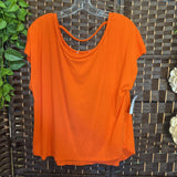 Orange,Large,Short Sleeve Top