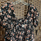 MAURICES,Black+,2X,Floral Blouse