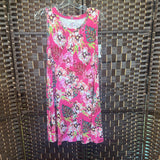 Cupio,Pink,Large,Sleeveless Floral