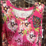 Cupio,Pink,Large,Sleeveless Floral