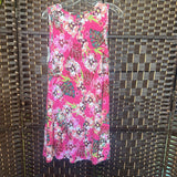 Cupio,Pink,Large,Sleeveless Floral