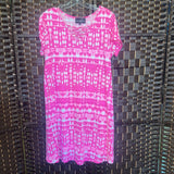 Lexington Avenue,Pink,Large,Short Sleeve Dress