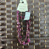 Sonoma,Purple, Necklace And Earrings Set