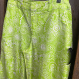 Bay Studio,Gr/Wh,8P,Floral Capris