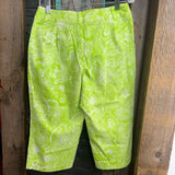 Bay Studio,Gr/Wh,8P,Floral Capris