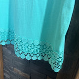 ANA,Green,Medium,Lace Top