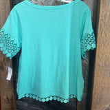 ANA,Green,Medium,Lace Top