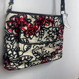 Coach,Blk Crm Red Pnk,10x12,Flrl Crossbody