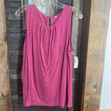 Mauve,XL,Sleeveless Top