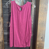 Mauve,XL,Sleeveless Top