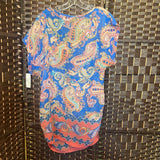Sunny Oceans,Blue+,Medium,Sheer Coverup