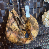 Faux Snakeskin,Brown, Shoulder Bag
