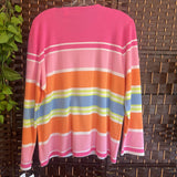 Liz Sport,Pnks ,L,Stripe Cardi