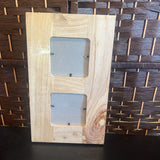 Tan, Double Wood Frame