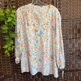 St. Johns Bay,Multi,XXL,Button Front Top