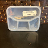 Label Me,Blue/Fork, Plastic Lunch Container