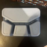 Label Me,Blue/Fork, Plastic Lunch Container