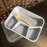 Label Me,Blue/Fork, Plastic Lunch Container