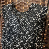 Talbots,Black/White,2X,Blouse