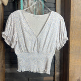 PAPER CRANE,Blu wht,S,Flrl