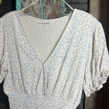 PAPER CRANE,Blu wht,S,Flrl