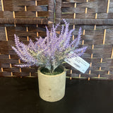 Gray+, Faux Lavender in Pot