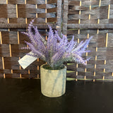 Gray+, Faux Lavender in Pot