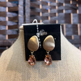 Gold, Chunky Teardrop Posts