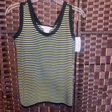 Misook,Gr/Bl,Small,Striped Tank