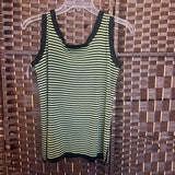 Misook,Gr/Bl,Small,Striped Tank