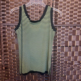 Misook,Gr/Bl,Small,Striped Tank